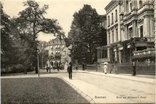 Bremen, Blick auf Hillmanns Hotel -376370