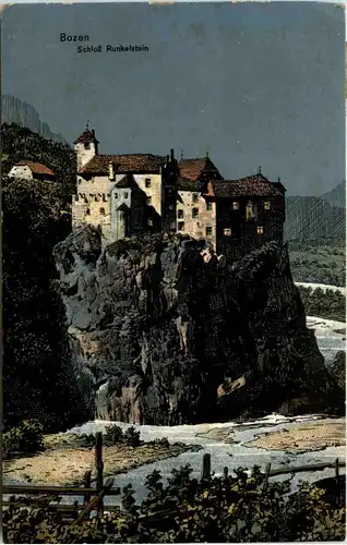 Bozen - Schloss Runkelstein - Künstler-AK Eugen Felle -605784