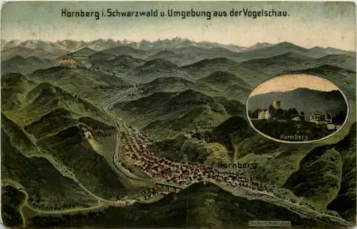 Hornberg im Schwarzwald - Künstler-AK Eugen Felle -606822