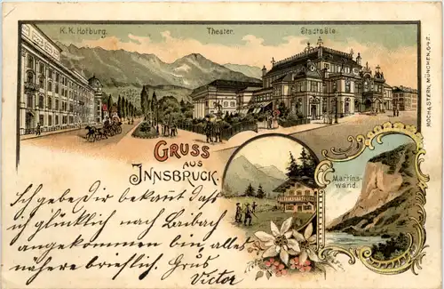 Gruss aus Innsbruck - Künstler-AK Eugen Felle -607852