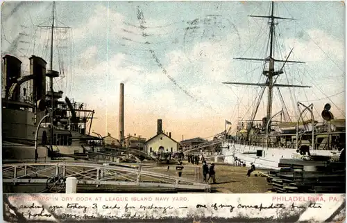 Philadelphia - Battleships in Dry Dock -613202