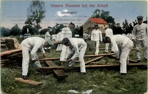 Unsere Pioniere bei der Arbeit - Feldpost -617204