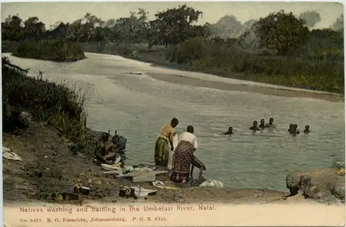 Natal - Natives washing in the Umbeluzi River -616174