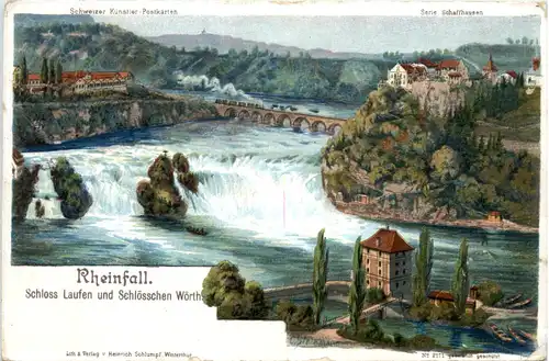 Rheinfall - Schaffhausen - Litho Schlumpf -479042