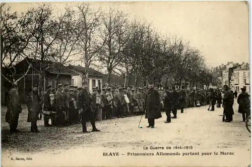 Blaye - Prisonniers Allemands partant pur le Maroc -623144