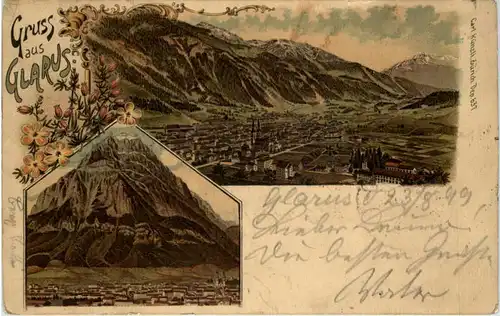 Gruss aus Glarus - Litho -623750