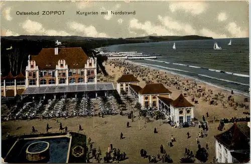 Ostseebad Zoppot - Kurgarten mit Nordstrand -625420