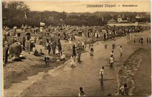 Ostseebad Zoppot - Strandleben -625786