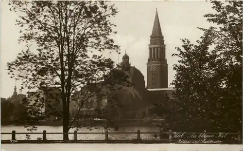 Kiel, Rathaus und Stadttheater - am Kleinen Kiel -511348