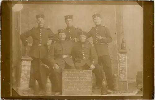 Schiessplatz Thorn 1908 - Soldaten -626816