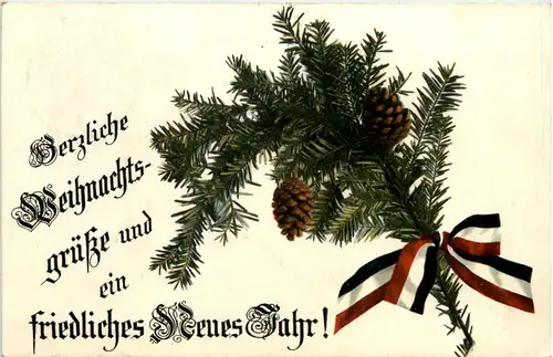 Neujahr Patriotisch - Feldpost Grosszschocher Windorf -629356