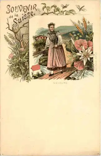 Souvenir de la Suisse - Soleure Solothurn - Litho Carl Künzli -629764