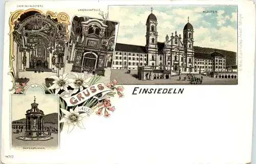 Gruss aus Einsiedeln - Litho -629792