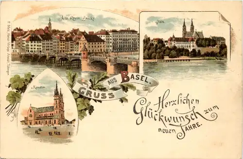 Gruss aus Basel - Litho -629812