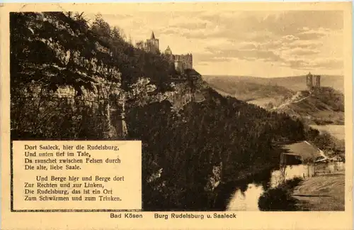 Bad Kösen, Burg Rudelsburg u. Saaleck -524738