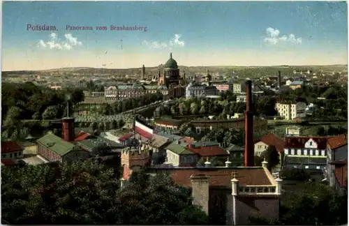 Potsdam, Panorama vom Braunhausberg -504094