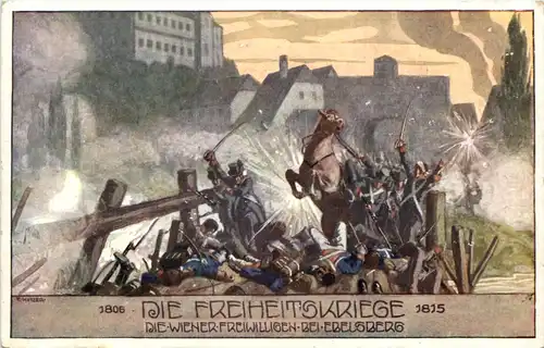 Freiheitskriege - Wiener Freiwilligen bei Ebelsberg -640258