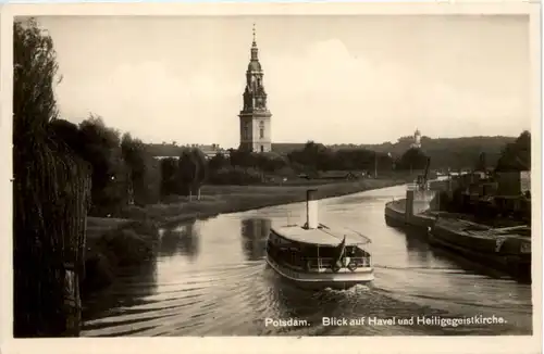 Potsdam, Blick auf Havel und Heiligengeistkirche -504954