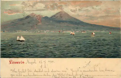 Vesuvio - Napoli - Litho -641550