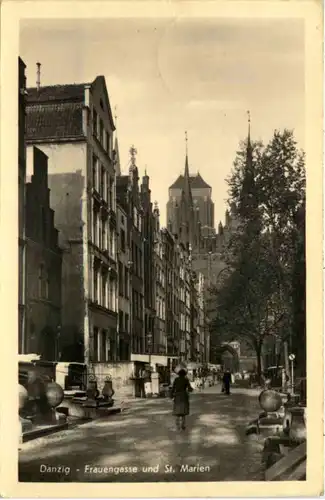 Danzig - Frauengasse und St. Marien -637098