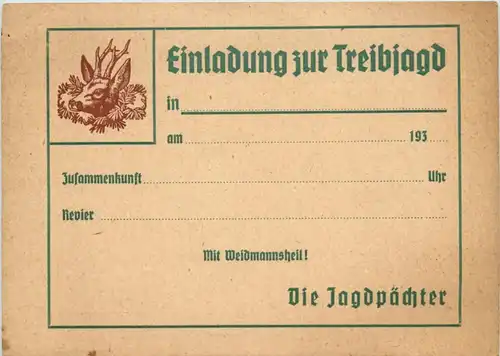 Einladung zur Treibjagd -644914