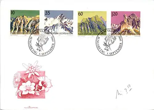 Fürstentum Liechtenstein - Erstausgabebrief -294376