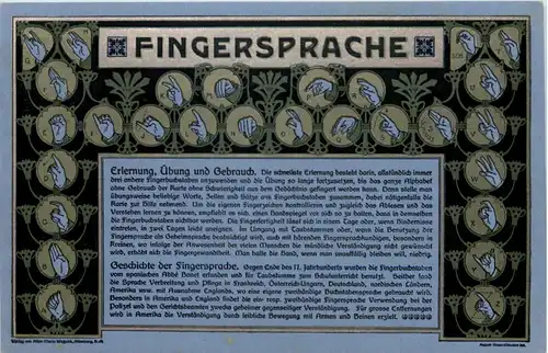 Fingersprache - Blindensprache -646906