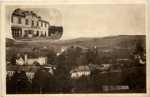 Grün bei Asch in Böhmen - Cafe zum blauen Engel -647048