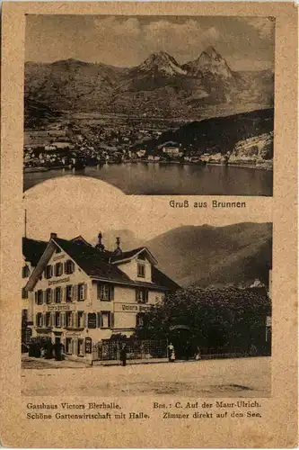 Gruss aus Brunnen - Gasthaus Victors Bierhalle -639770