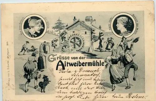 Humor - Gruss von der Altweibermühle -649750