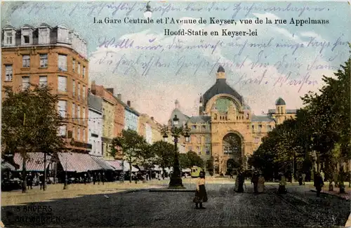 Antwerpen - La gare Centrale - Feldpost Res inf Regt 13 -651440