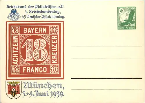 Berlin - Deutscher Philatelistentag 1939 - Ganzsache PP 142 C45 -651496