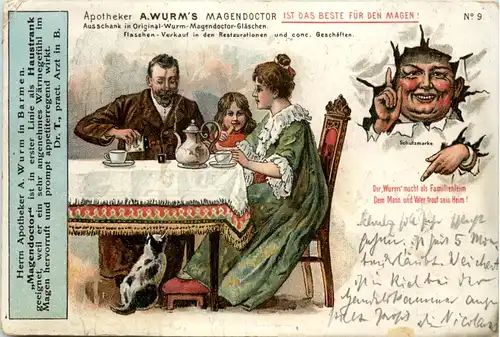 Werbung - Apotheker A. Wurm in Bamen - Litho -654464