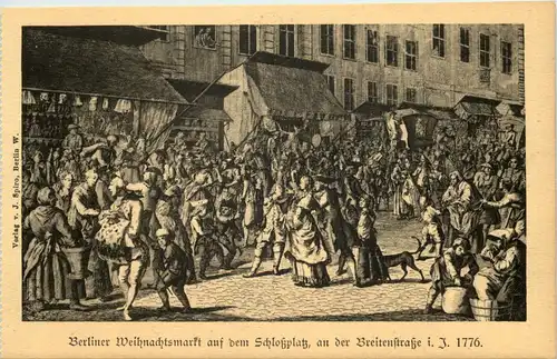 Berlin - Weihnachtsmarkt auf dem Schlossplatz 1776 -655648