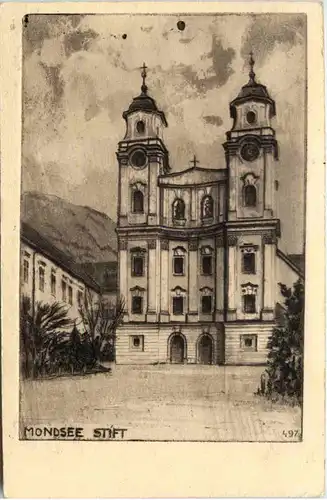 Mondsee - Stift - Radierung -660168