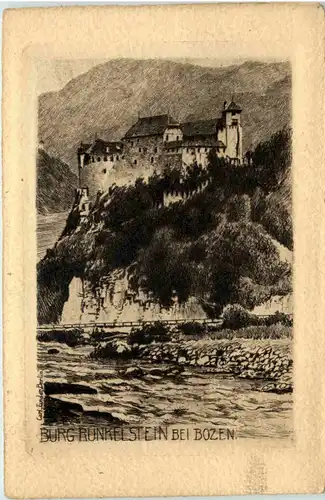 Burg Runkelstein bei Bozen - Radierung -660208