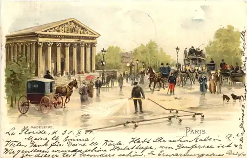 Paris - La Madeleine - Litho -544260