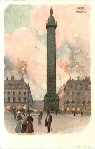 Paris - Colonne Vendome - Litho -544302