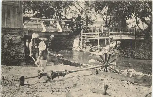 Jugoslawien - Lammbraten mit Wasserbetrieb -661870