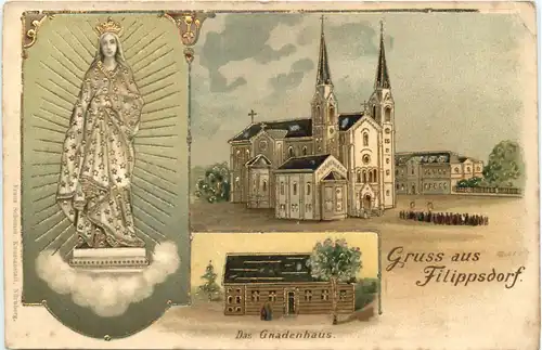 Gruss aus Filippsdorf - Litho - Böhmen -664558