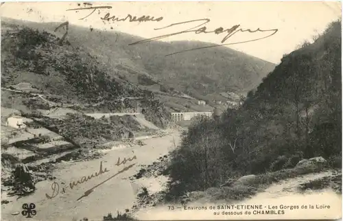 Saint-Ettiene, Les Gorges de la Loire au dessous de Chambles -539272