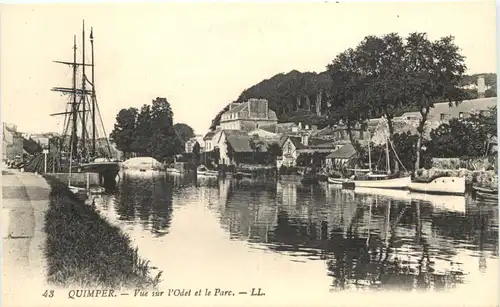 Quimper, Vue sur lÒdet et le Pare -539648