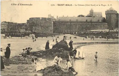 St-Malo, Le Chateau et la Plage -540576