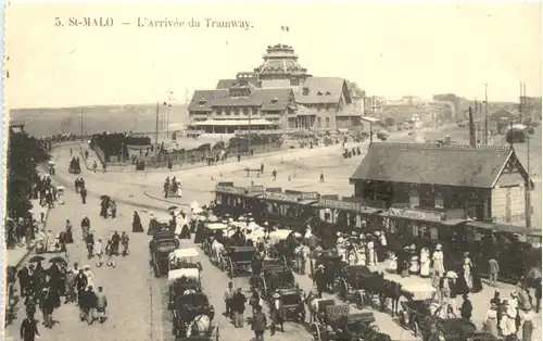 St-Malo, LÀrrivee du Tramway -540574