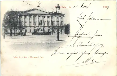 Chambery, Palais de Justice et Monnument Favre -540808