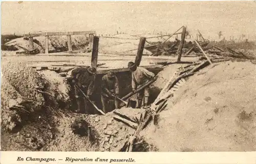 En Champagne, Reparation dùne passerelle -540700