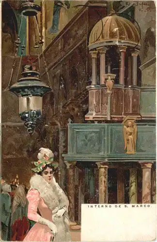 Venezia - Interno de S. Marco - Litho -666942