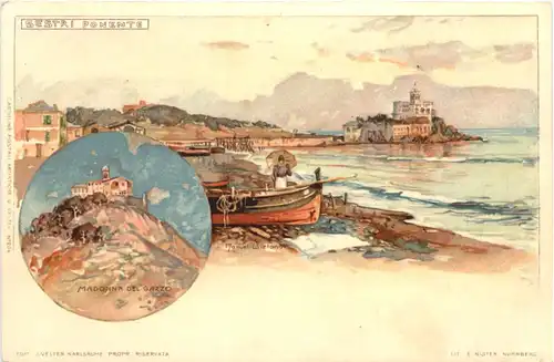 Genua - Sestri Ponente - Litho -667052