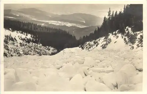 Riesengebirge - Lawinenabsturz in die Seifengrube 1928 - Krummhübel -669866