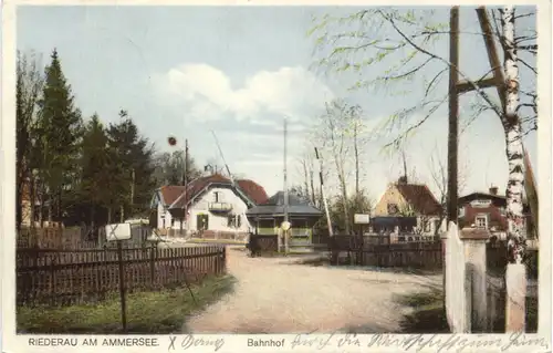Riederau bei Diessen am Ammersee - Bahnhof -670646